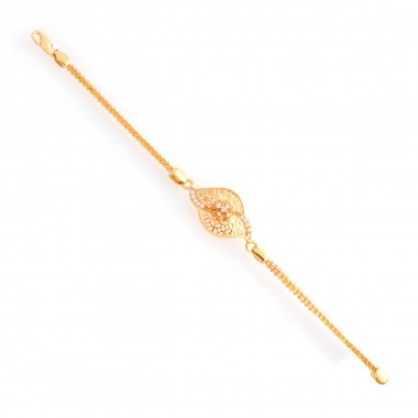 22K Gold Mugappu Bracelet for Women's
